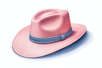 A travel hat red white background protection. AI generated Image by rawpixel.