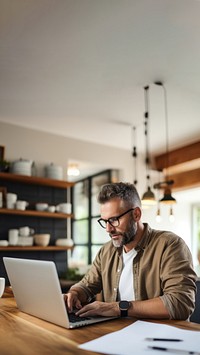 Computer laptop adult concentration. 