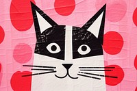 Cat art pattern representation. AI generated Image by rawpixel.