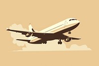 Aeroplane aircraft airplane airliner. AI generated Image by rawpixel.