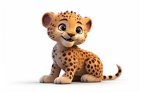 A cute Leopard leopard wildlife cheetah. AI generated Image by rawpixel.