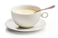 Tea cup spoon saucer coffee. AI generated Image by rawpixel.