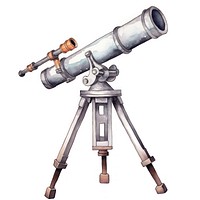 Telescope white background binoculars technology. 