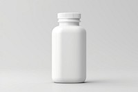 Medicine bottle white pill. 