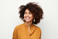 Portrait earring adult smile. AI generated Image by rawpixel.