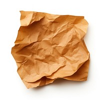 Brown crumpled paper. 