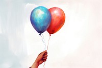 Hand holding balloon anniversary celebration creativity. AI generated Image by rawpixel.