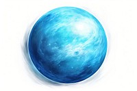 Planet neptune sphere space turquoise. AI generated Image by rawpixel.