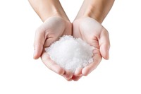 Sea salt hand holding white. AI generated Image by rawpixel.