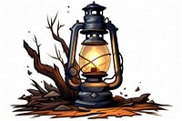 Lantern cartoon lamp illuminated. AI generated Image by rawpixel.