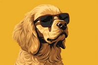 Sunglasses dog animal mammal. 