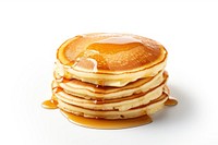Pancake bread food white background. AI generated Image by rawpixel.
