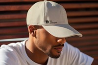 Men's cap mockup, clothing fashion psd