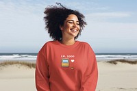 Women's sweaters mockup, shirt psd