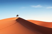 Desert Camelcade outdoors nature. AI generated Image by rawpixel.