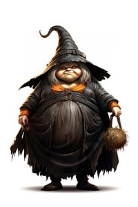 Witch adult white background representation. AI generated Image by rawpixel.