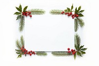 Christmas border christmas white background celebration. AI generated Image by rawpixel.