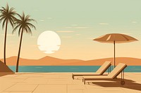 Summer furniture outdoors nature. AI generated Image by rawpixel.