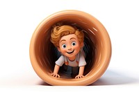 Cartoon cute white background happiness. AI generated Image by rawpixel.