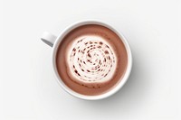 Hot chocolate dessert coffee drink. 