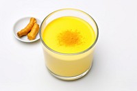 Turmeric milk juice drink food. AI generated Image by rawpixel.