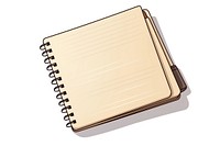 Beige Ruled Notebook diary page white background. AI generated Image by rawpixel.
