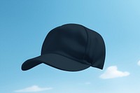 Navy fashion cap, blue sky