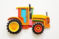 Tractor vehicle toy white background. AI generated Image by rawpixel.