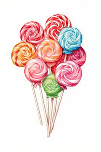 Candys confectionery lollipop food. AI generated Image by rawpixel.
