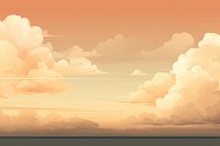 Cloudy sunset sky backgrounds outdoors horizon. 