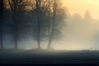 Nature fog landscape outdoors. AI generated Image by rawpixel.