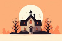 Haunted house architecture building spirituality. AI generated Image by rawpixel.
