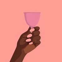 Menstrual cup holding hand spatula. AI generated Image by rawpixel.