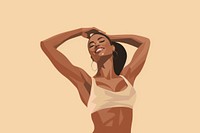 Women smiling adult relaxation happiness. AI generated Image by rawpixel.
