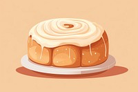 Ponge cake dessert icing food. AI generated Image by rawpixel.