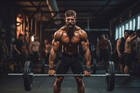 Deadlift gym sports adult. 