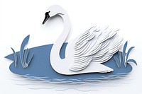 Swan animal white bird. AI generated Image by rawpixel.