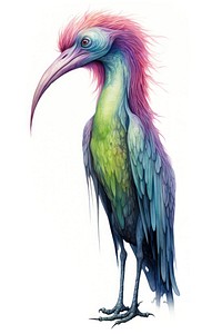 Alien bird drawing animal. AI generated Image by rawpixel.