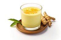 Turmeric milk smoothie drink plant. AI generated Image by rawpixel.