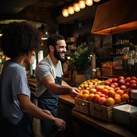 Market customer adult male. 