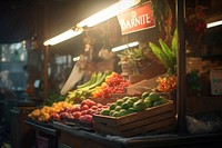 Market fruit food architecture. 