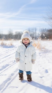 Happy kid footwear portrait outdoors. 