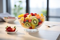 Fresh fruit salad bowl dessert table. 