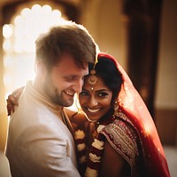 Indian wedding portrait adult bride. AI generated Image by rawpixel.