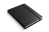 Black Ruled Notebook publication diary black. AI generated Image by rawpixel.