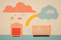 Nursery room art furniture painting. AI generated Image by rawpixel.