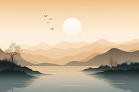 Indonesia scenery nature landscape outdoors. AI generated Image by rawpixel.