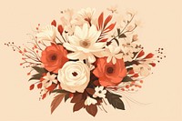 Flower bouquet pattern plant inflorescence. AI generated Image by rawpixel.