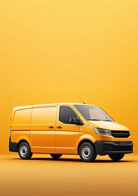 New van mockup vehicle transportation minibus. 