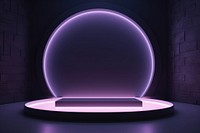 Lighting sphere purple stage. 